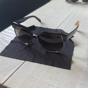 Chloe Black and Gold Sunglasses